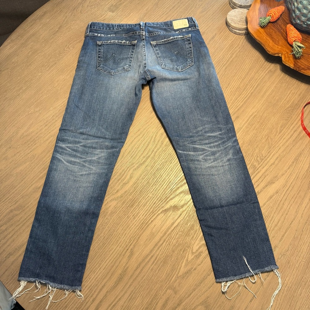Adriano Goldshmied The Ex-Boyfriend Slouchy Slim Medium Wash Jeans Sz 28R Relax - Picture 8 of 11